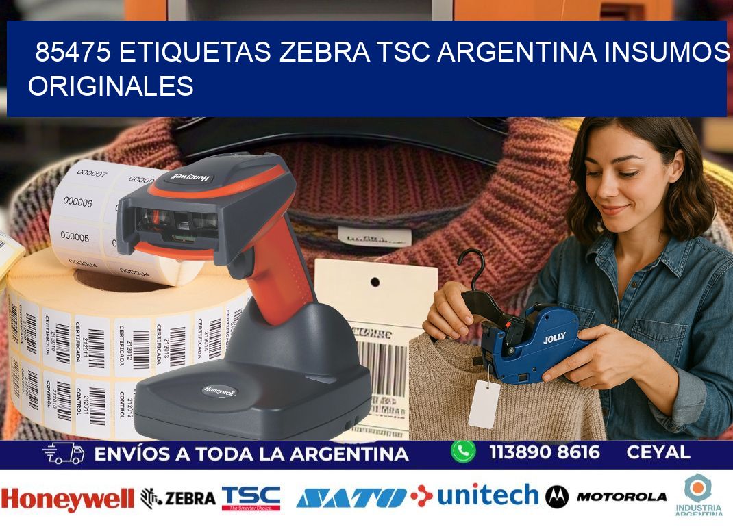 85475 etiquetas zebra tsc argentina INSUMOS ORIGINALES