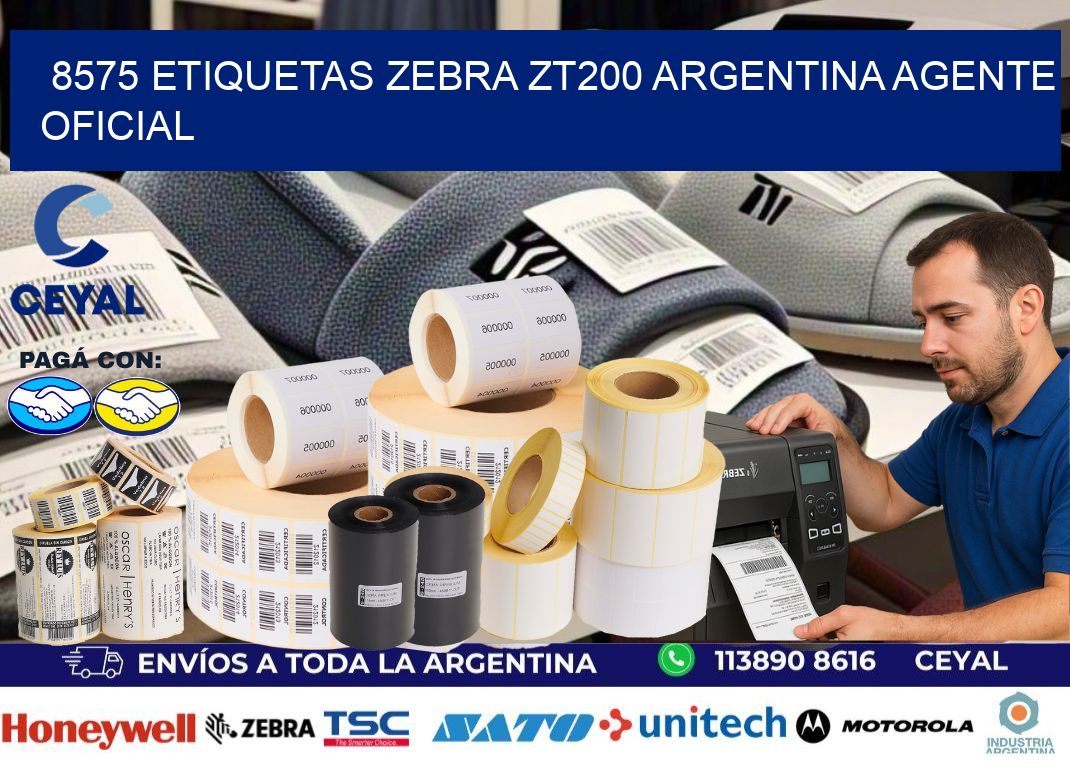 8575 etiquetas zebra zt200 argentina AGENTE OFICIAL