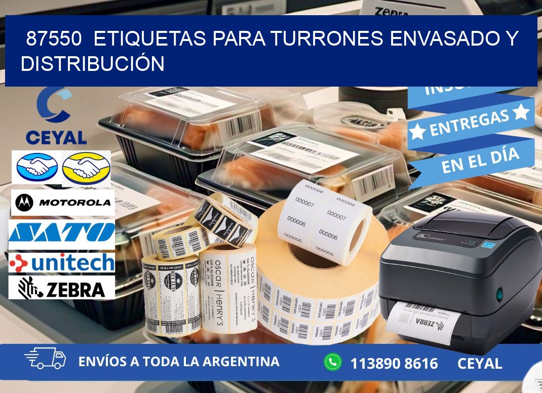 87550  ETIQUETAS PARA TURRONES ENVASADO Y DISTRIBUCIÓN