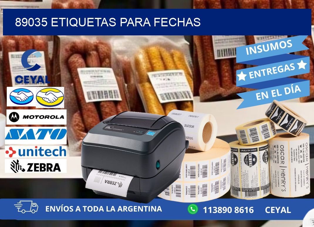 89035 ETIQUETAS PARA FECHAS