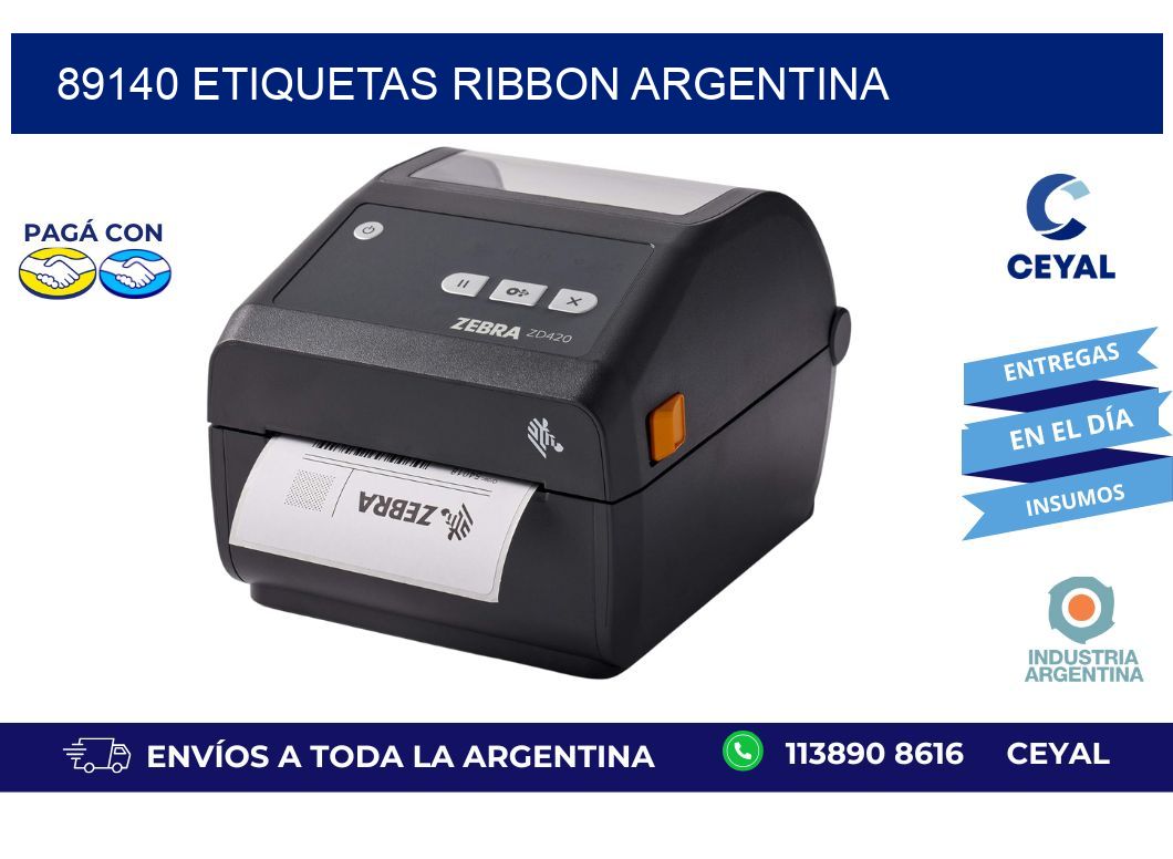 89140 etiquetas ribbon argentina