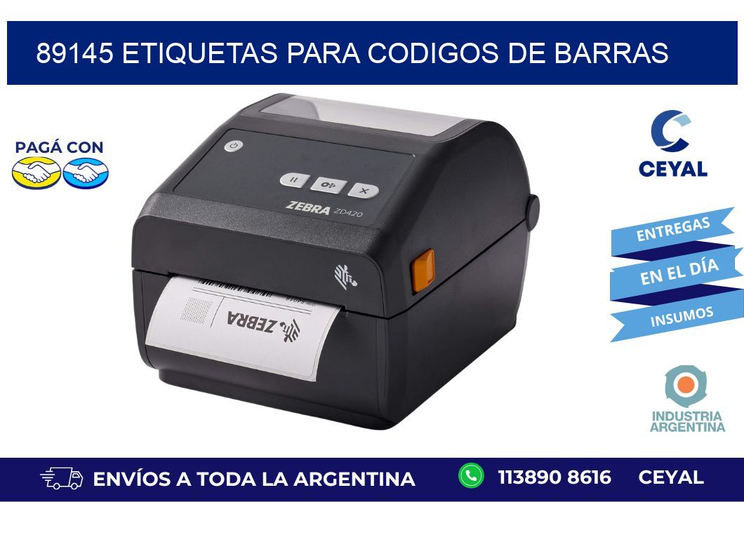 89145 ETIQUETAS PARA CODIGOS DE BARRAS