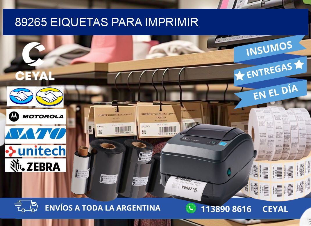 89265 EIQUETAS PARA IMPRIMIR