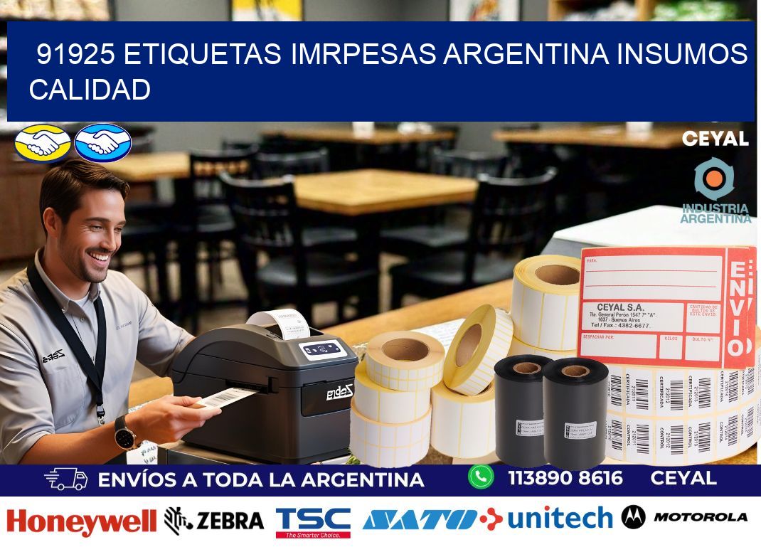 91925 etiquetas imrpesas argentina INSUMOS CALIDAD