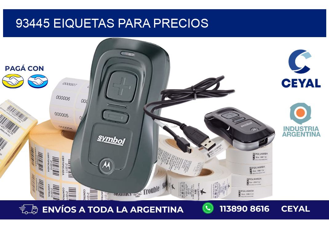 93445 EIQUETAS PARA PRECIOS