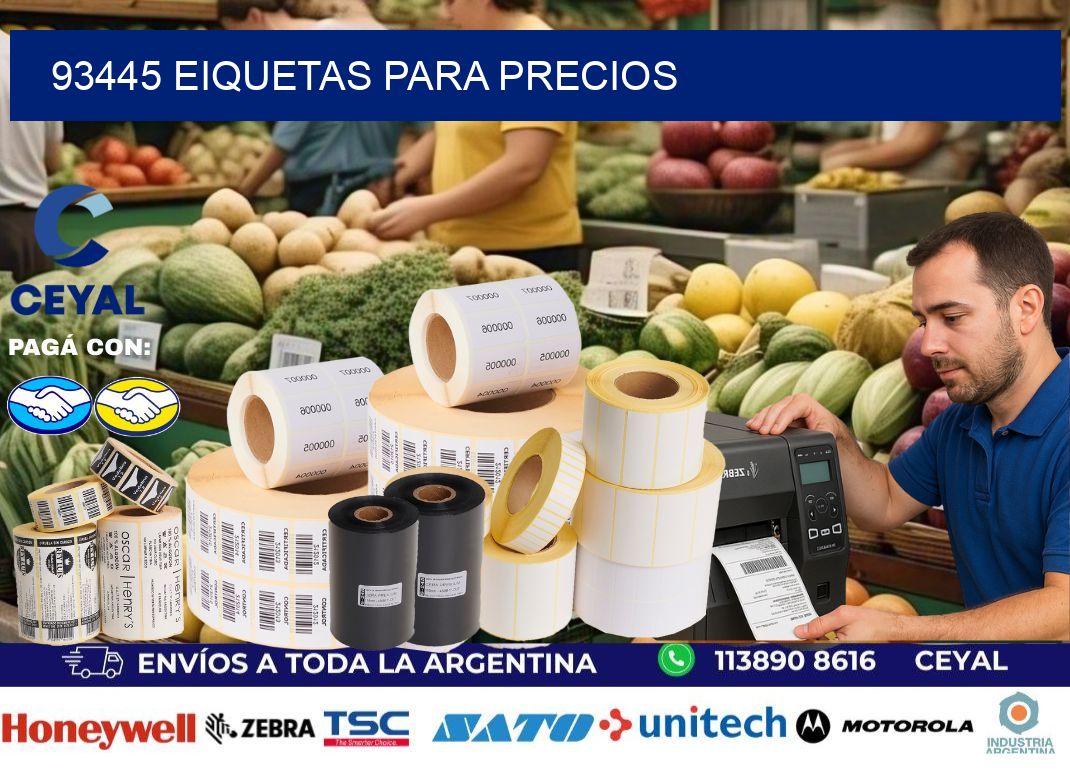 93445 EIQUETAS PARA PRECIOS