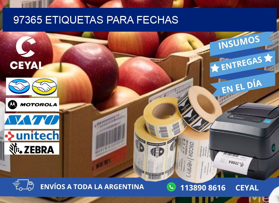 97365 ETIQUETAS PARA FECHAS