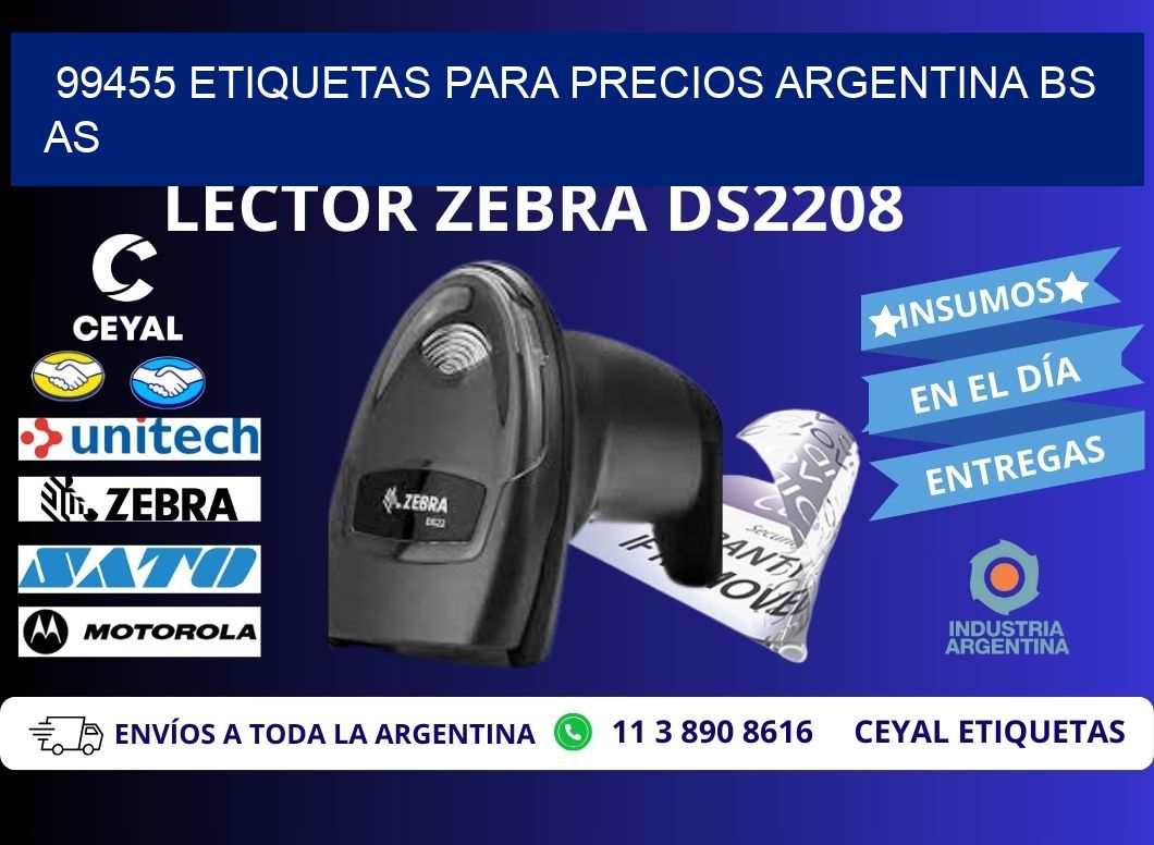 99455 ETIQUETAS PARA PRECIOS ARGENTINA BS AS