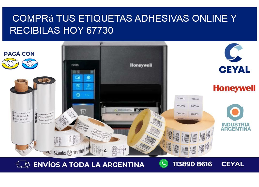 Comprá tus Etiquetas Adhesivas Online y Recibilas Hoy 67730