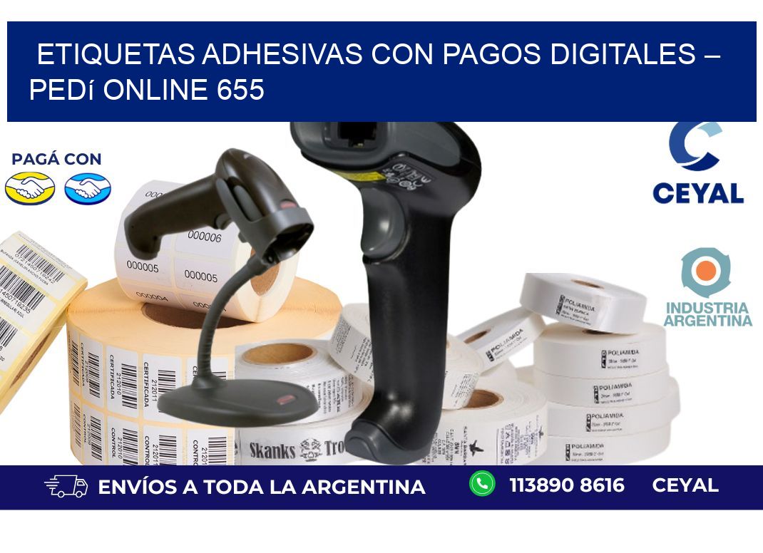 Etiquetas ADhesivas con Pagos Digitales – Pedí Online 655