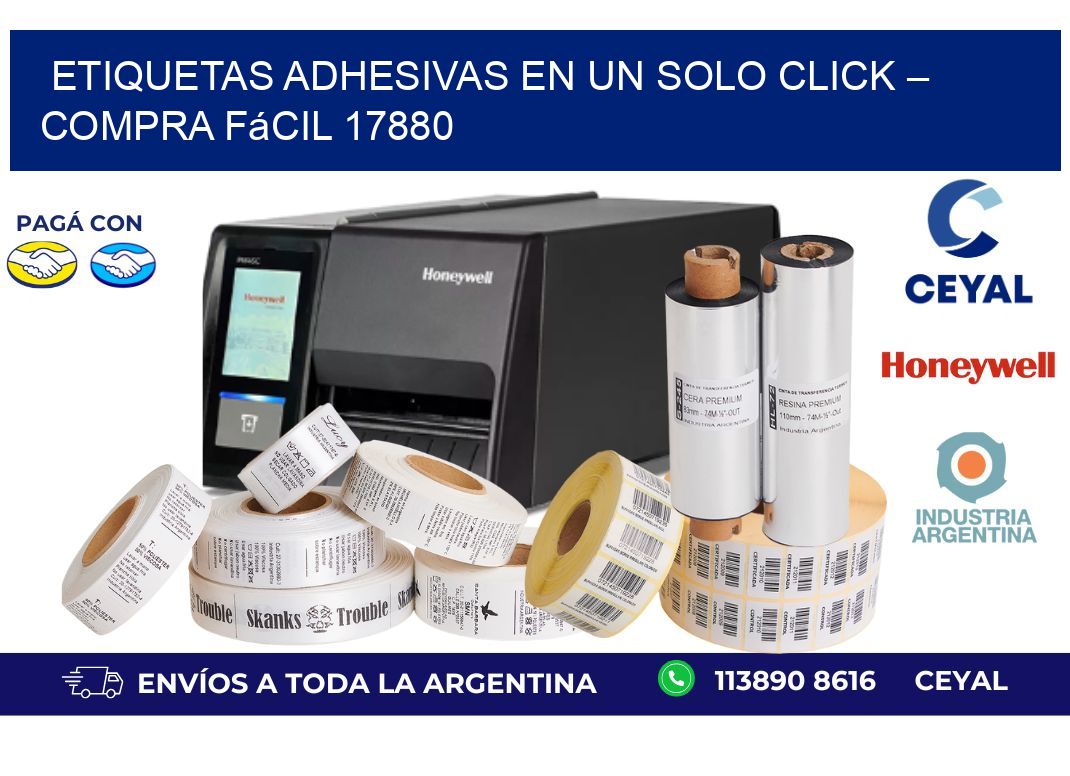 Etiquetas Adhesivas en un Solo Click – Compra Fácil 17880
