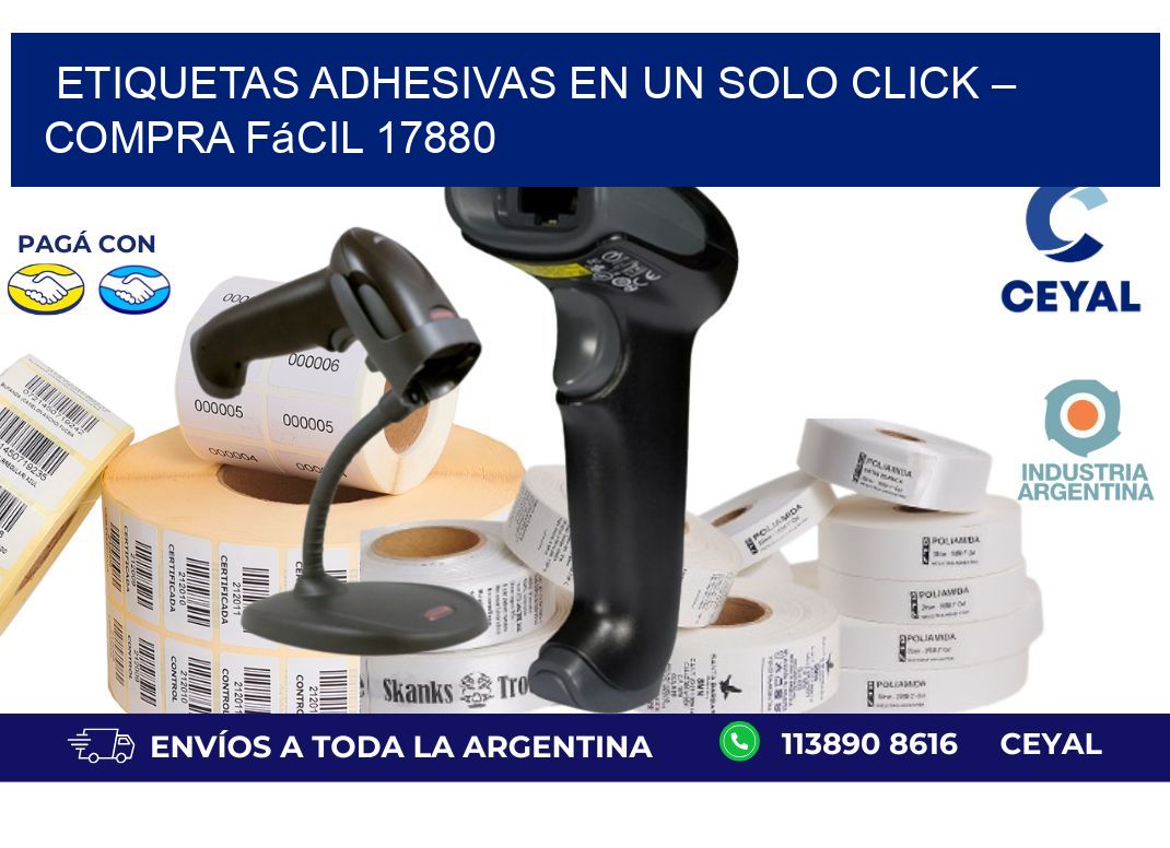 Etiquetas Adhesivas en un Solo Click – Compra Fácil 17880