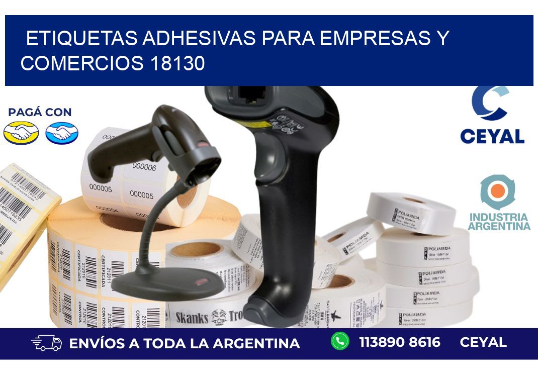 Etiquetas Adhesivas para Empresas y Comercios 18130