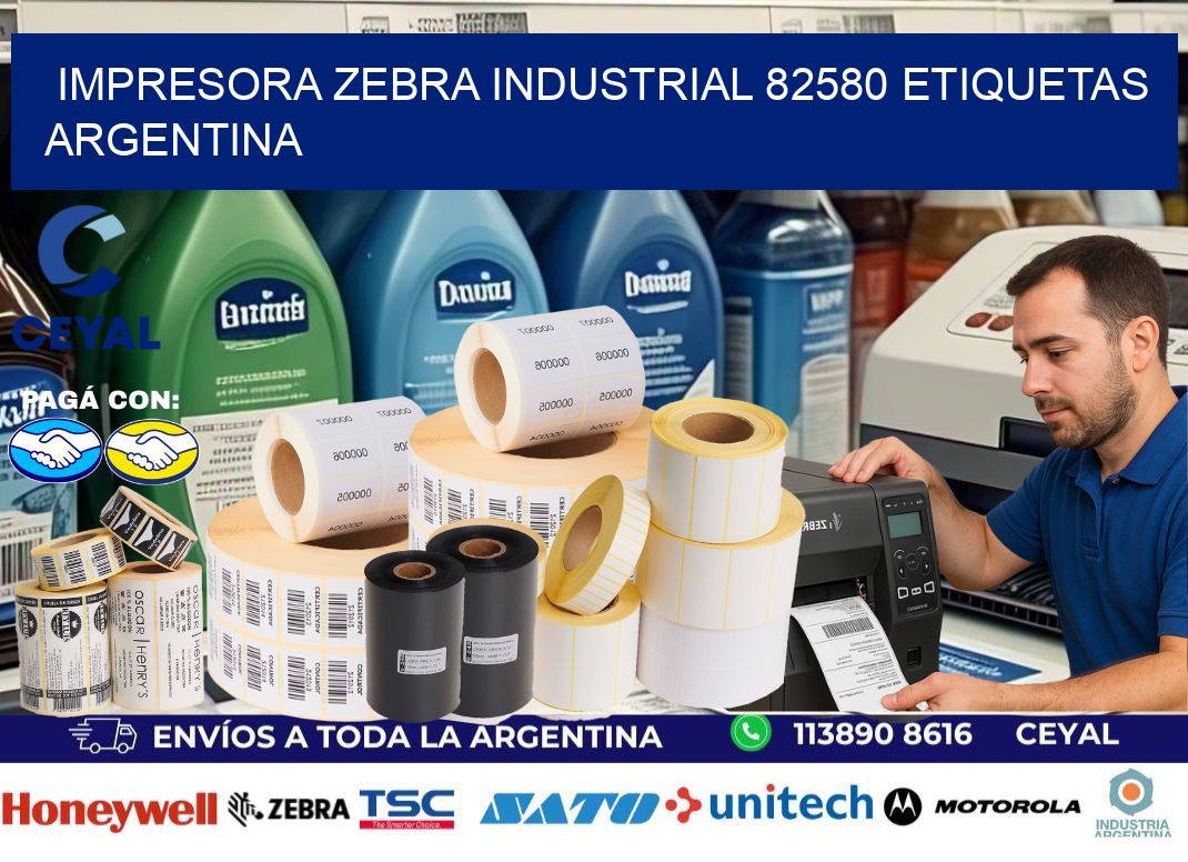 Impresora zebra industrial 82580 etiquetas argentina