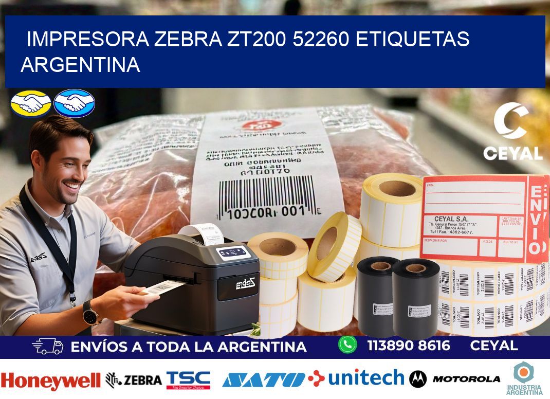 Impresora zebra zt200 52260 etiquetas argentina
