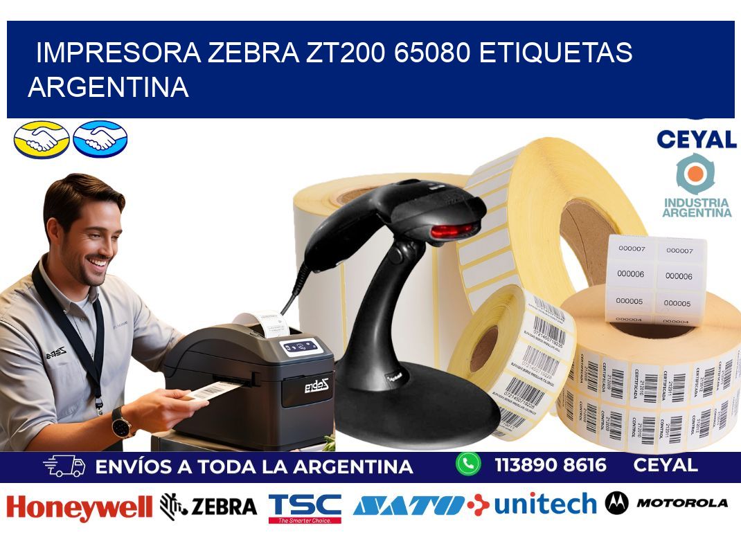 Impresora zebra zt200 65080 etiquetas argentina