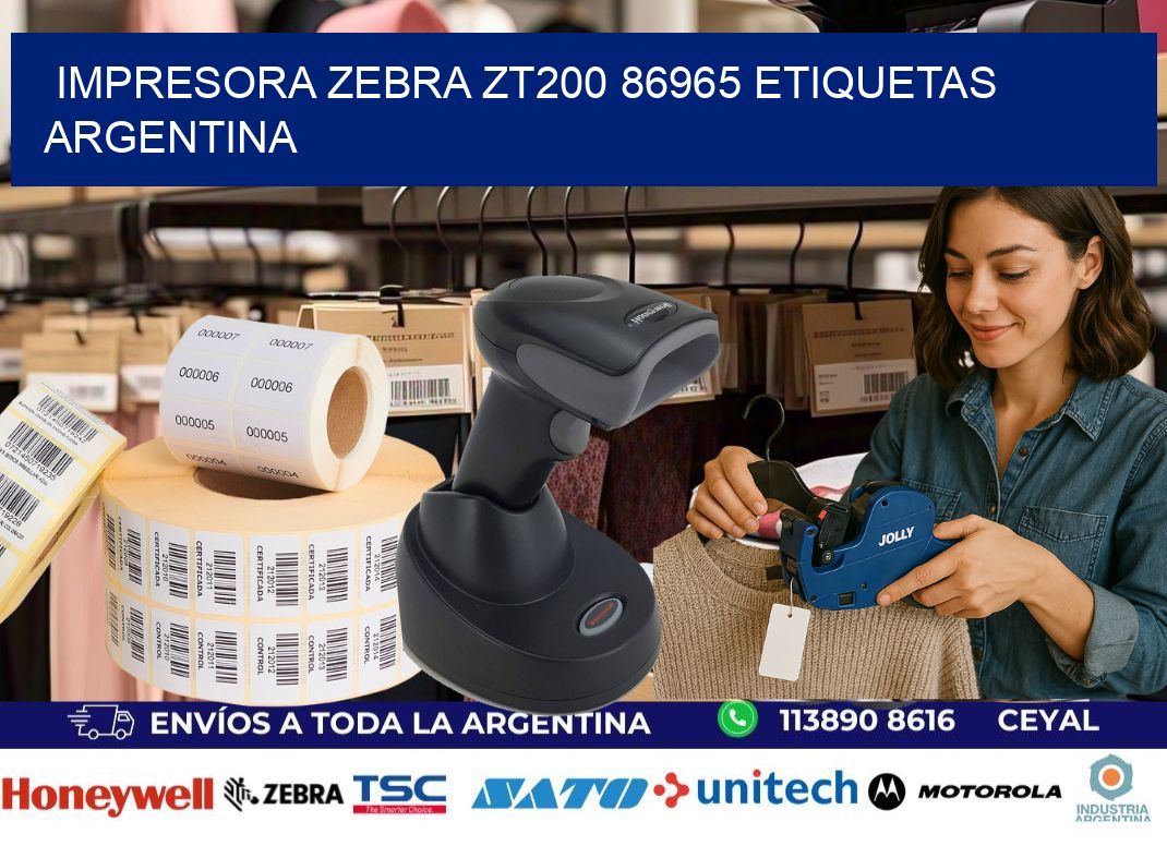 Impresora zebra zt200 86965 etiquetas argentina