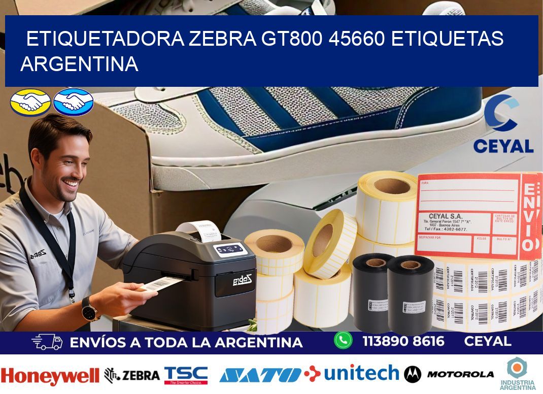 etiquetadora zebra gt800 45660 etiquetas argentina