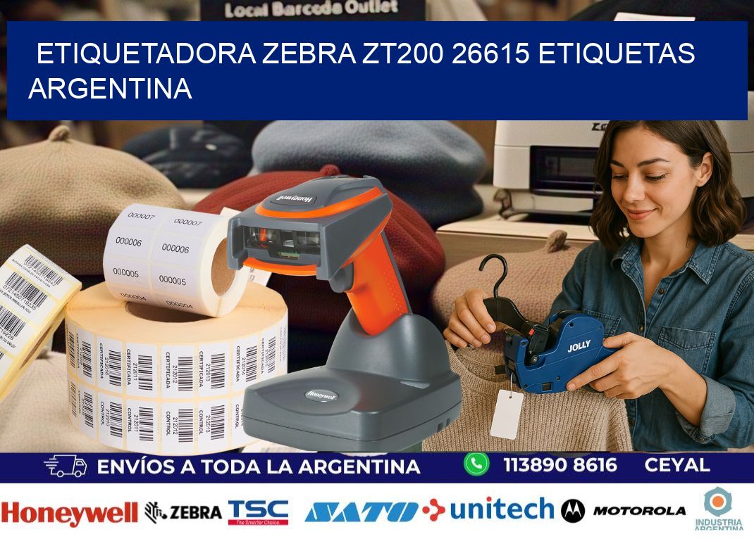 etiquetadora zebra zt200 26615 etiquetas argentina