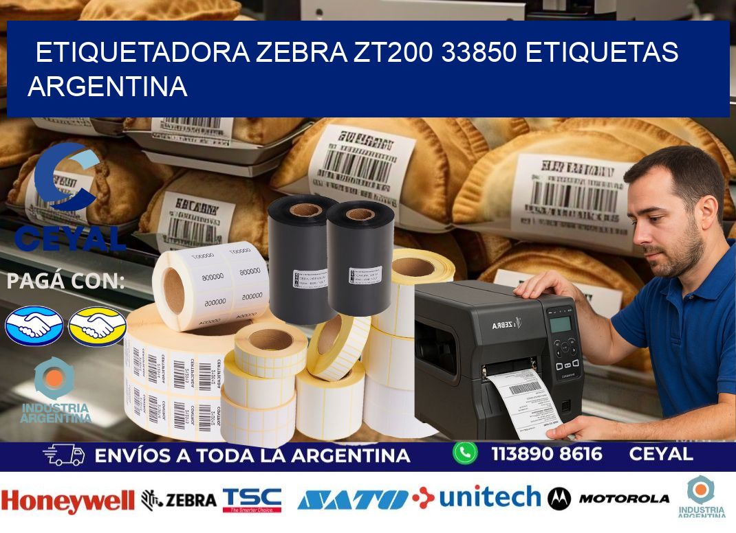 etiquetadora zebra zt200 33850 etiquetas argentina