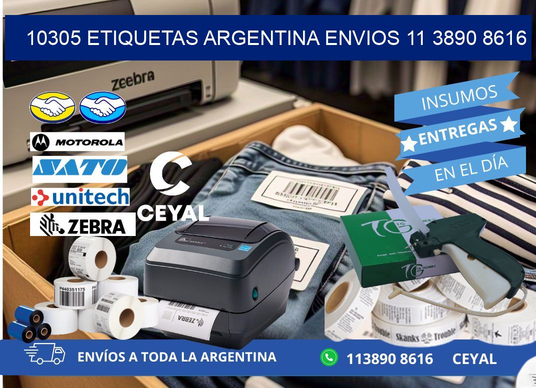 10305 ETIQUETAS ARGENTINA ENVIOS 11 3890 8616