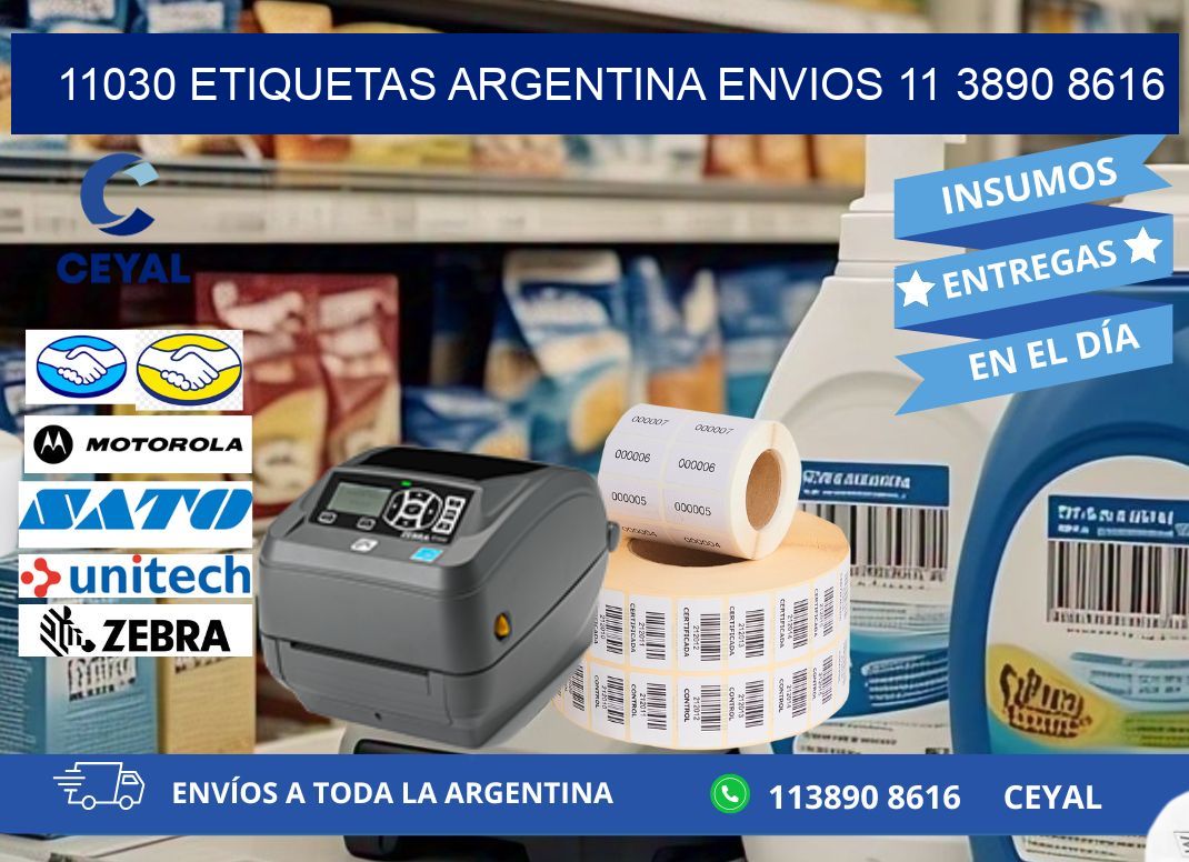 11030 ETIQUETAS ARGENTINA ENVIOS 11 3890 8616
