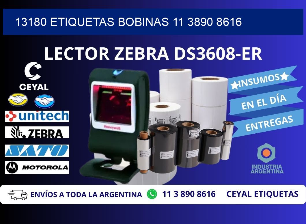 13180 ETIQUETAS BOBINAS 11 3890 8616