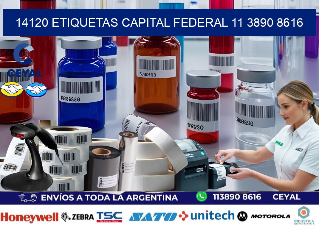 14120 ETIQUETAS CAPITAL FEDERAL 11 3890 8616
