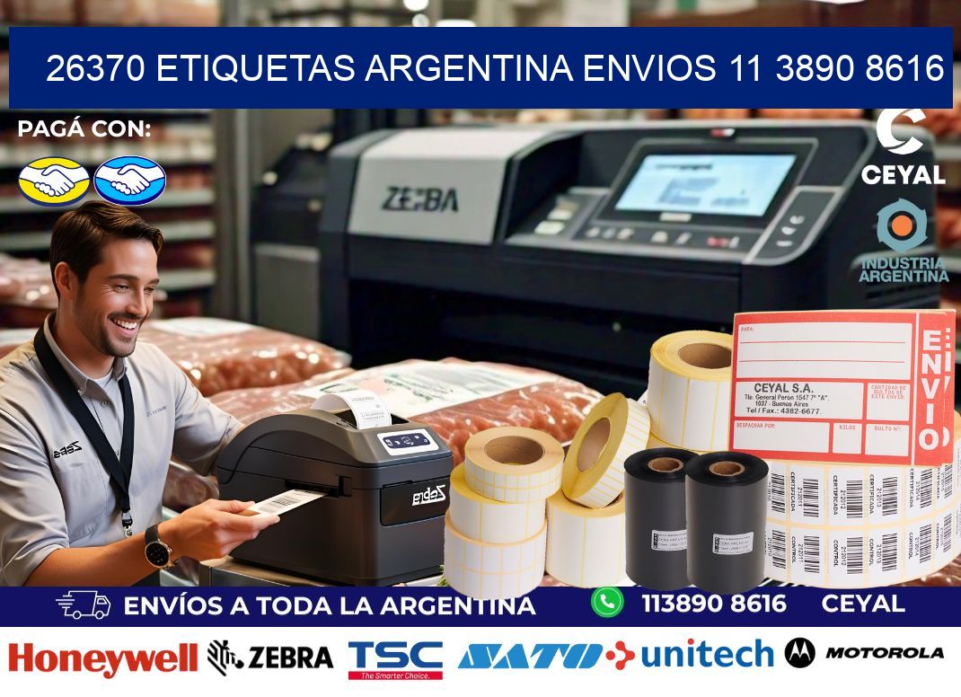 26370 ETIQUETAS ARGENTINA ENVIOS 11 3890 8616