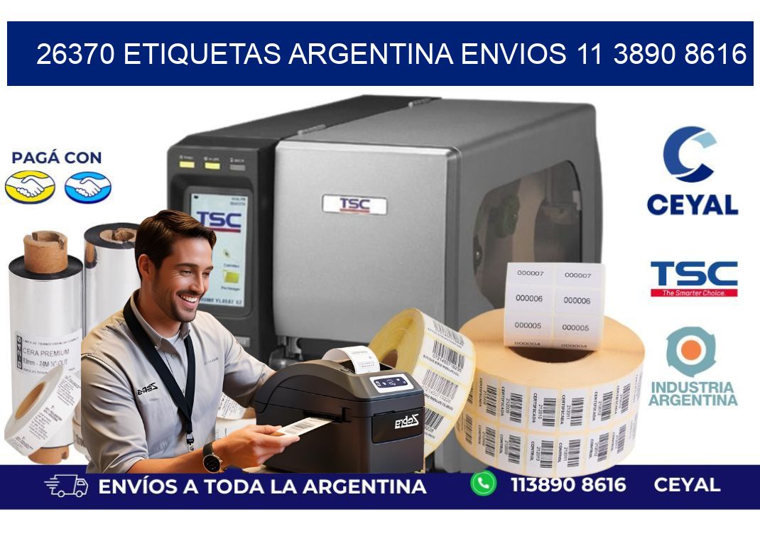 26370 ETIQUETAS ARGENTINA ENVIOS 11 3890 8616