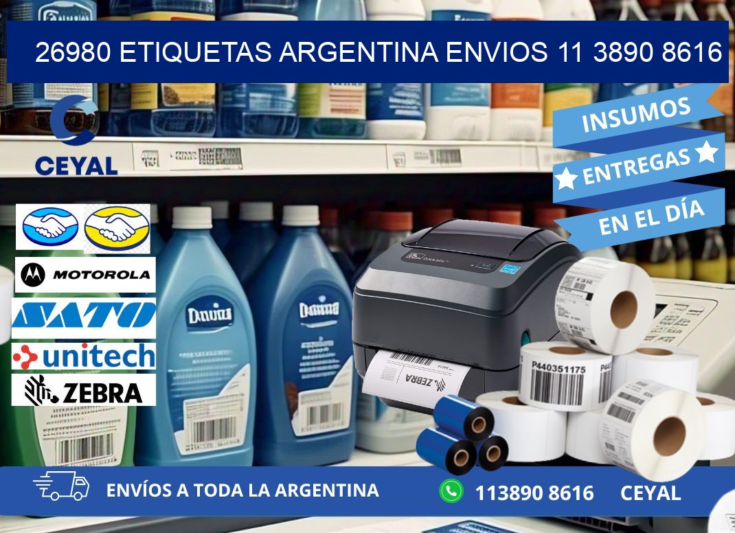 26980 ETIQUETAS ARGENTINA ENVIOS 11 3890 8616