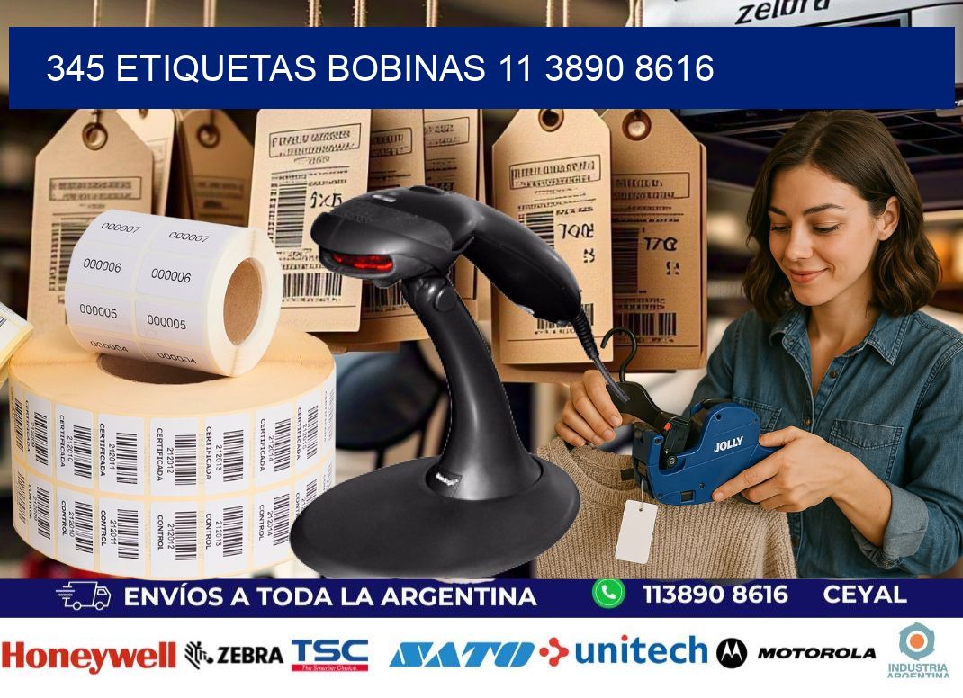 345 ETIQUETAS BOBINAS 11 3890 8616