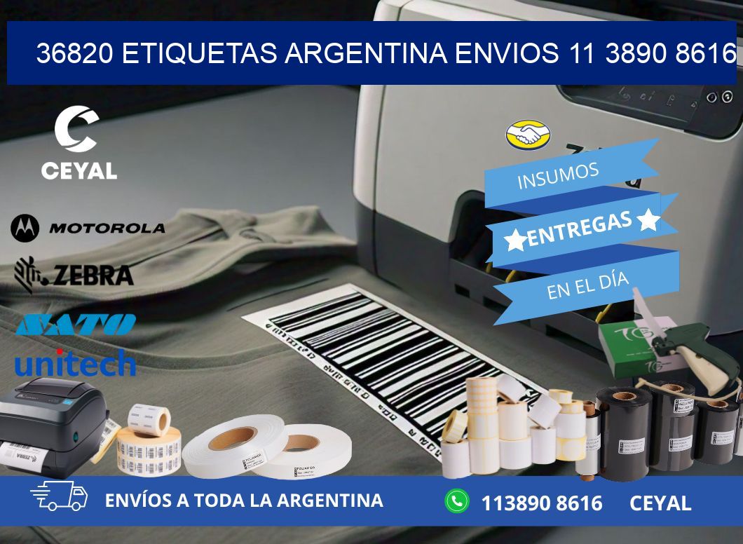 36820 ETIQUETAS ARGENTINA ENVIOS 11 3890 8616