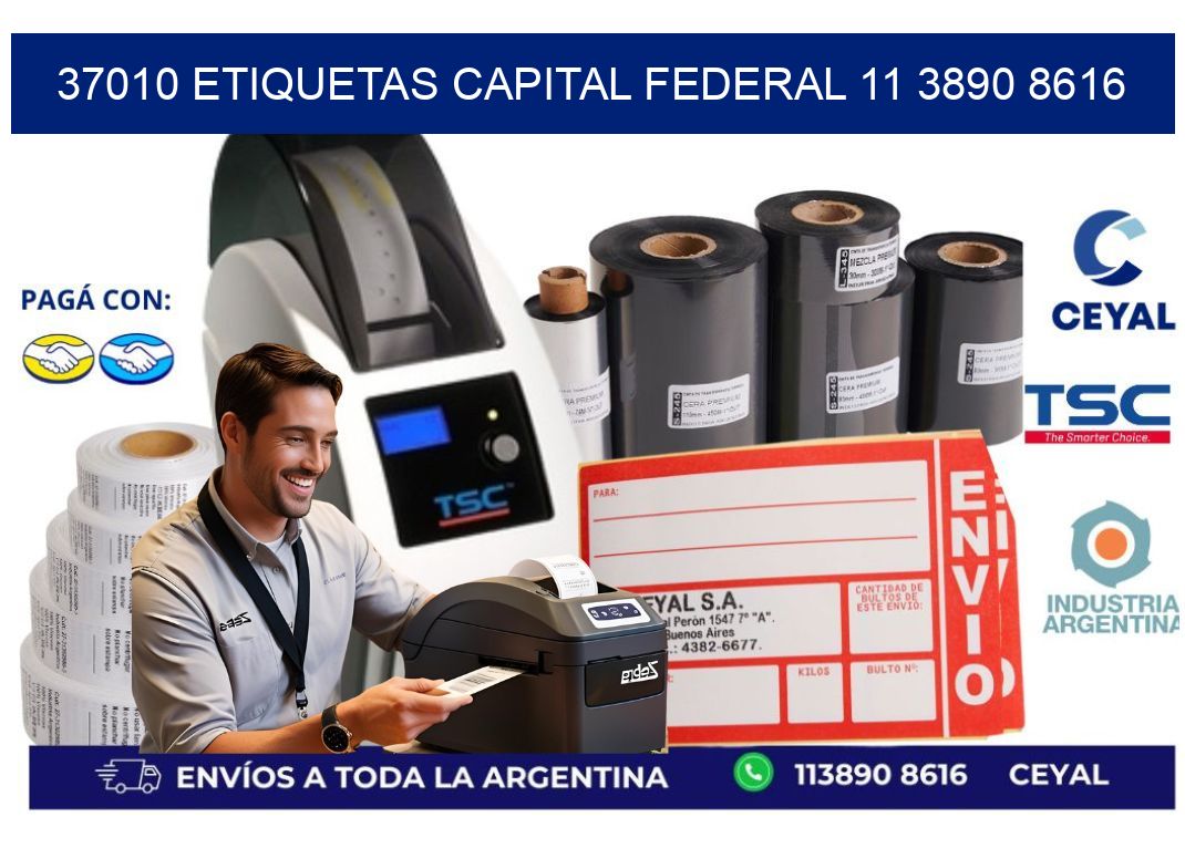 37010 ETIQUETAS CAPITAL FEDERAL 11 3890 8616