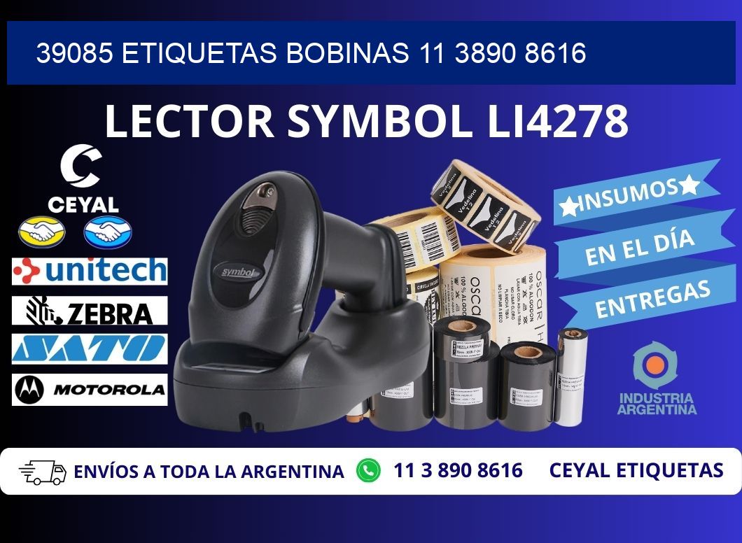 39085 ETIQUETAS BOBINAS 11 3890 8616