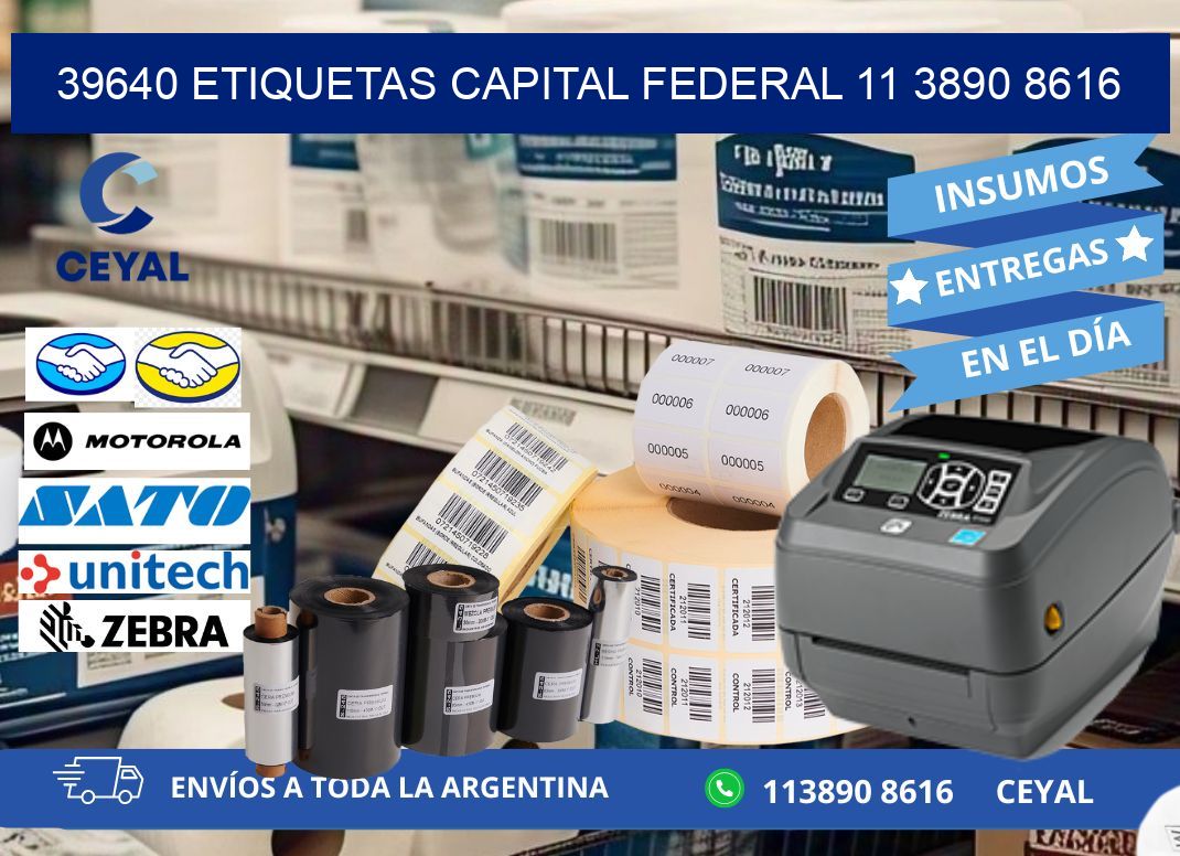 39640 ETIQUETAS CAPITAL FEDERAL 11 3890 8616
