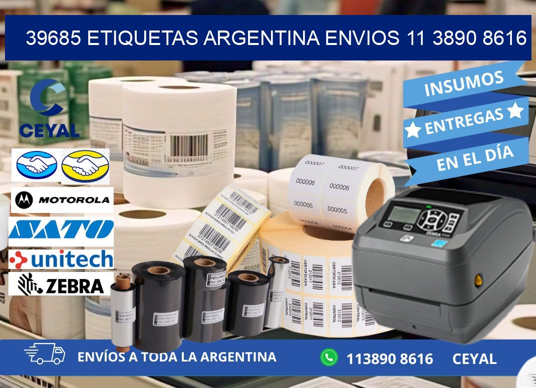 39685 ETIQUETAS ARGENTINA ENVIOS 11 3890 8616