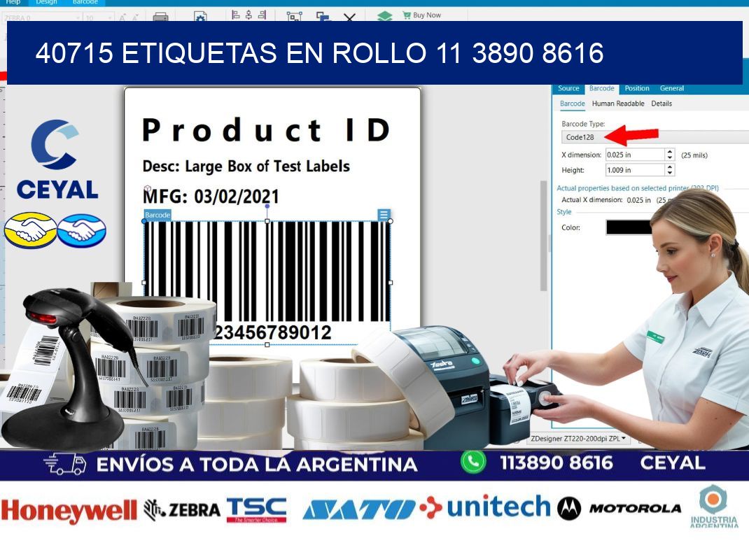 40715 ETIQUETAS EN ROLLO 11 3890 8616