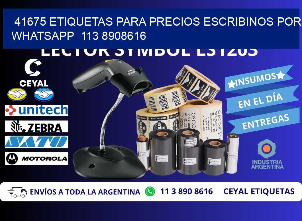 41675 ETIQUETAS PARA PRECIOS ESCRIBINOS POR WHATSAPP  113 8908616
