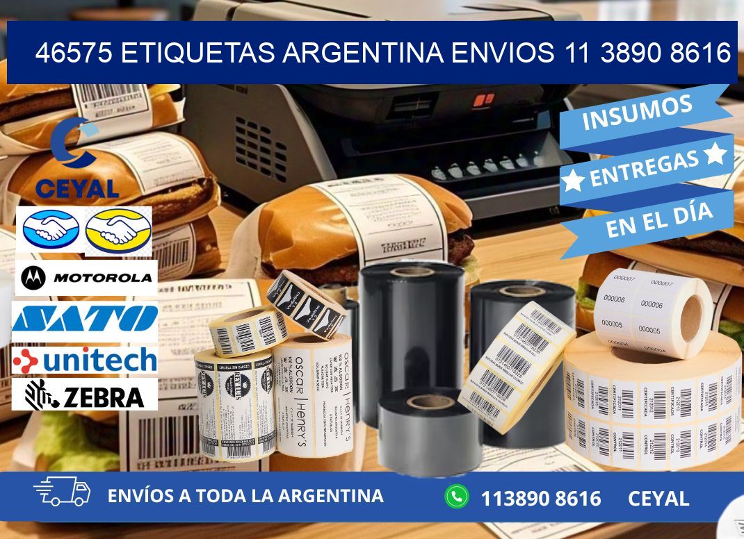 46575 ETIQUETAS ARGENTINA ENVIOS 11 3890 8616