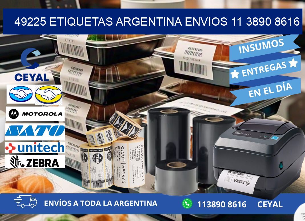 49225 ETIQUETAS ARGENTINA ENVIOS 11 3890 8616