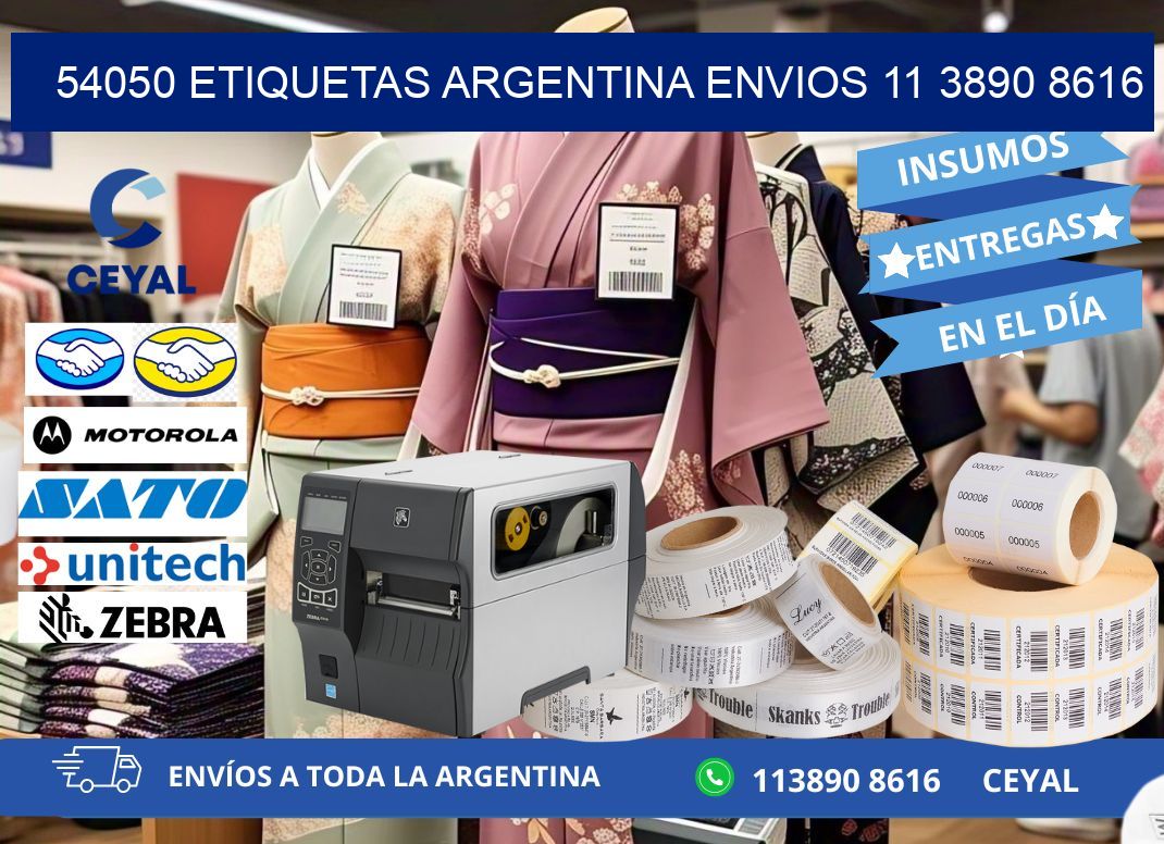 54050 ETIQUETAS ARGENTINA ENVIOS 11 3890 8616