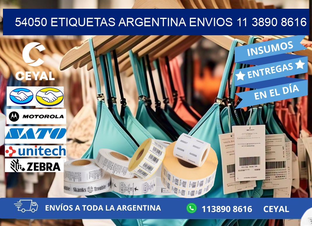 54050 ETIQUETAS ARGENTINA ENVIOS 11 3890 8616