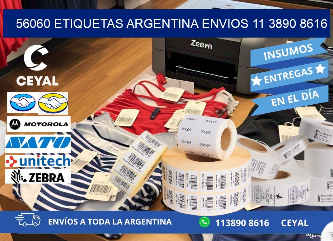 56060 ETIQUETAS ARGENTINA ENVIOS 11 3890 8616