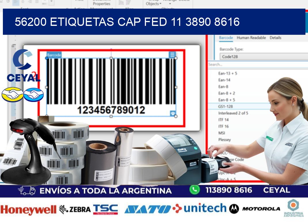 56200 ETIQUETAS CAP FED 11 3890 8616