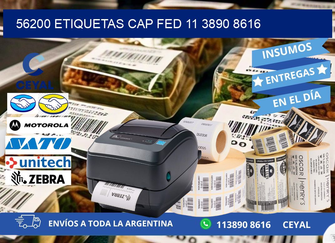 56200 ETIQUETAS CAP FED 11 3890 8616