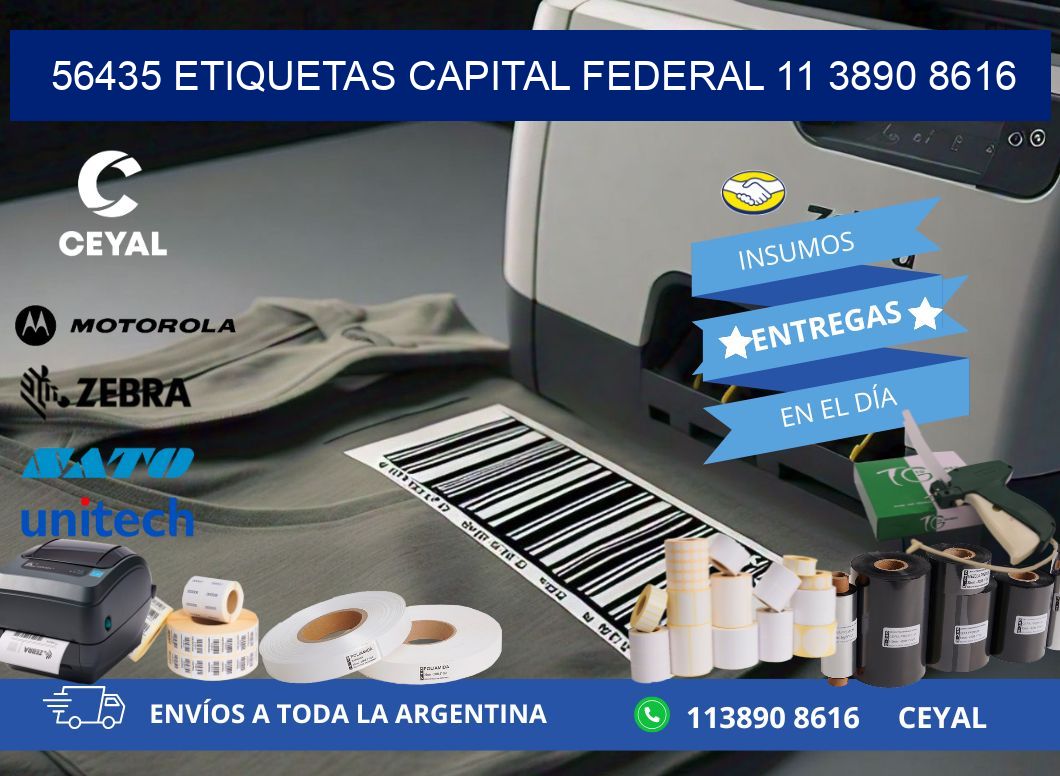 56435 ETIQUETAS CAPITAL FEDERAL 11 3890 8616
