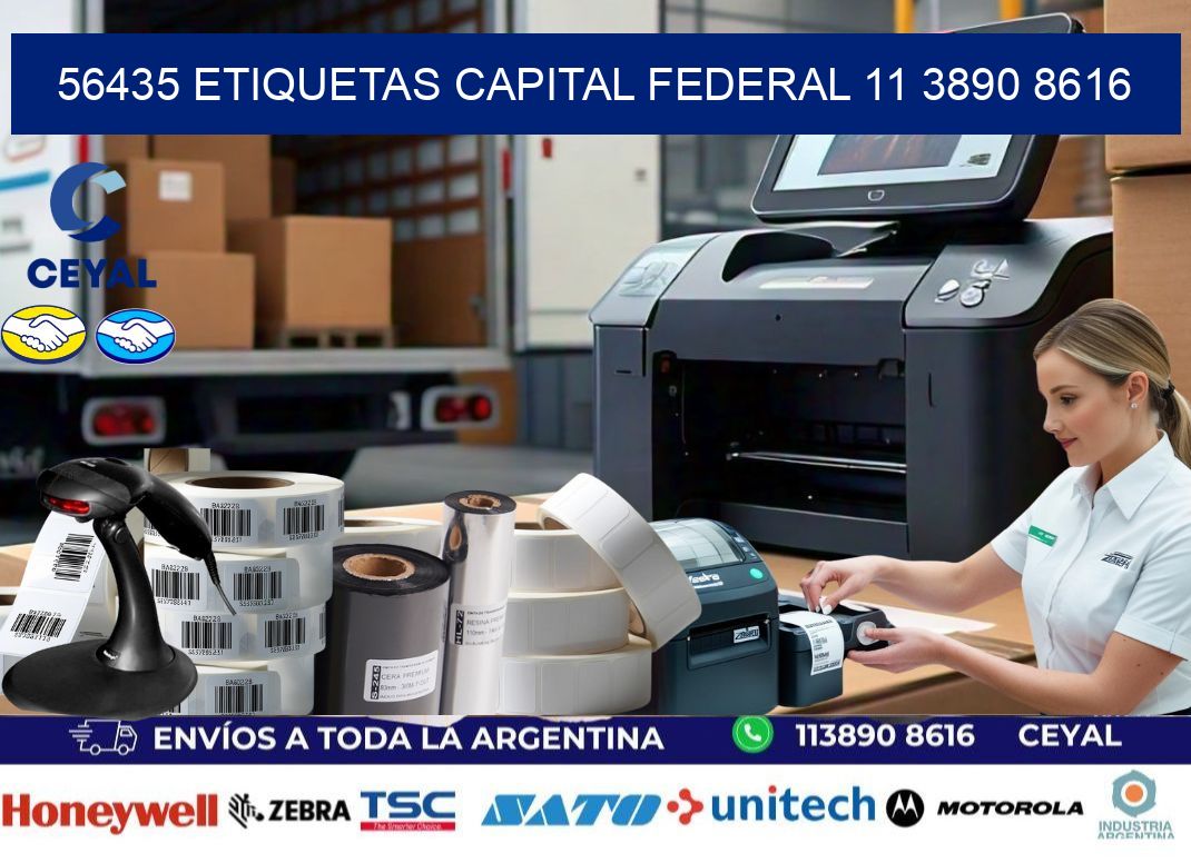 56435 ETIQUETAS CAPITAL FEDERAL 11 3890 8616
