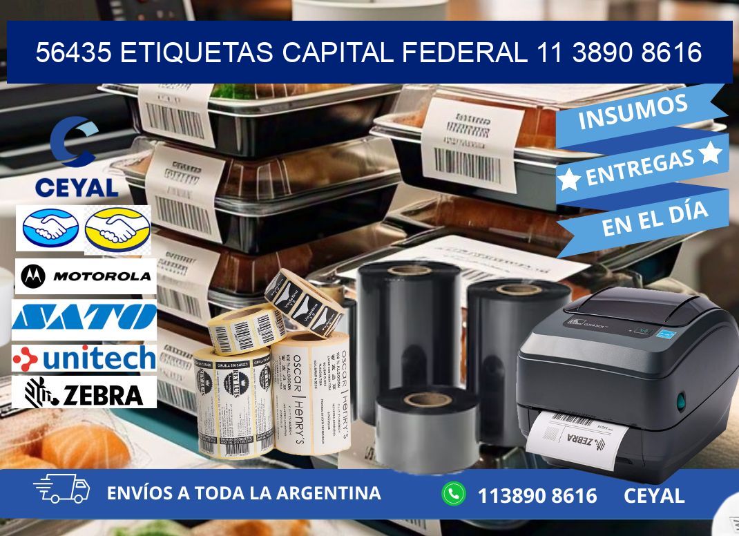 56435 ETIQUETAS CAPITAL FEDERAL 11 3890 8616
