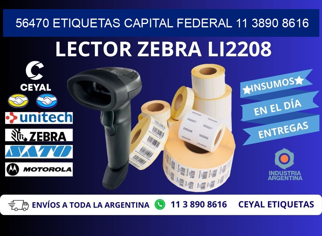 56470 ETIQUETAS CAPITAL FEDERAL 11 3890 8616